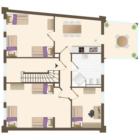 Апартаменты Modern 3-room With Winter Garden, Free Parking In - Ha01 Хаген